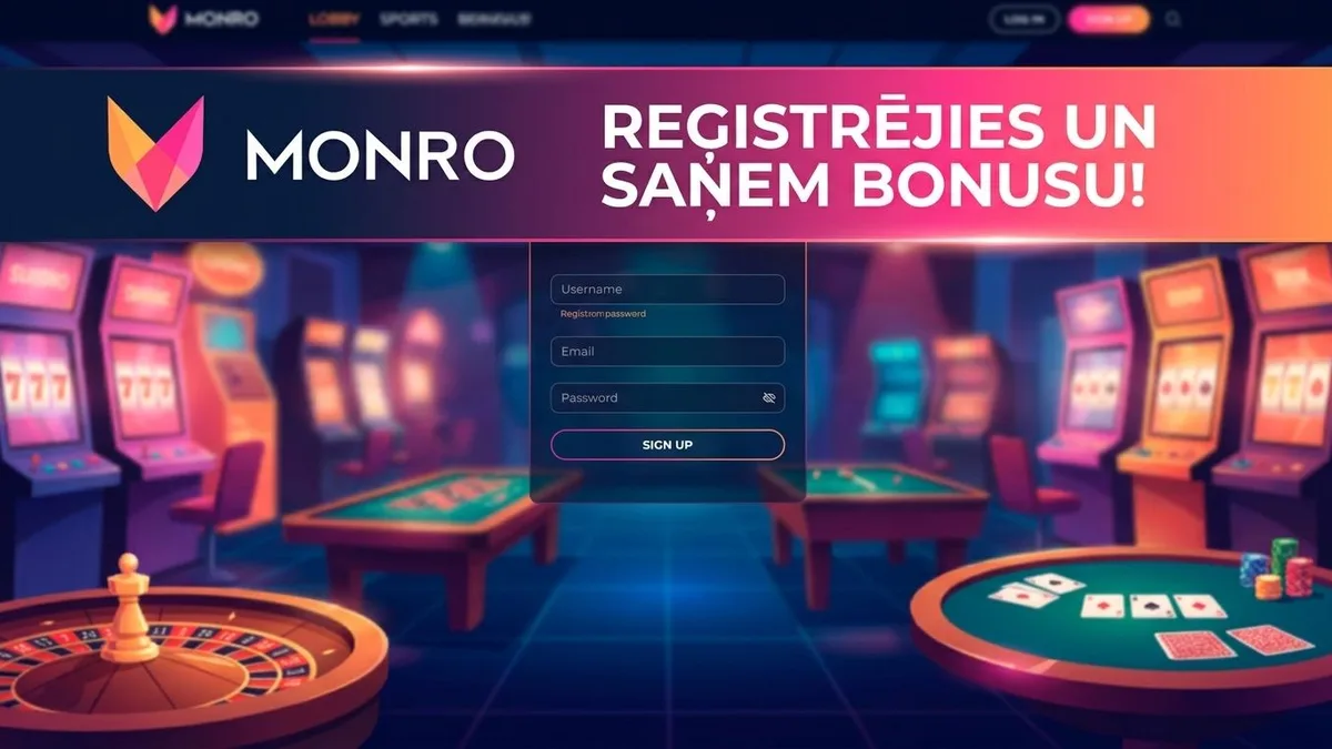 Reģistrācija ar bonusu